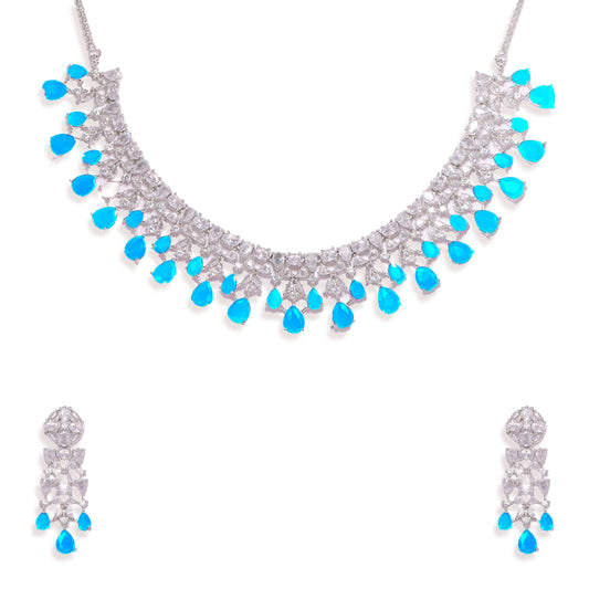 Celestial Sparkle Necklace (Blue)
