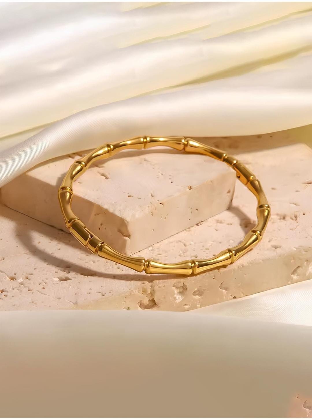 Golden Bamboo 18k Gold PVD Bracelet