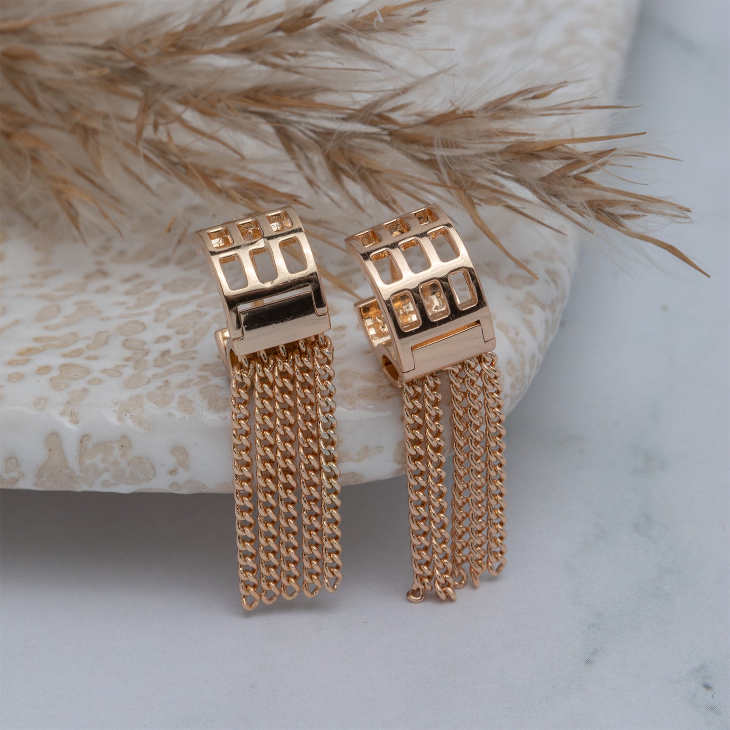 Icon Echo 18K Gold Plated Earrings