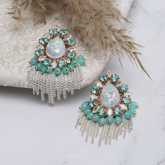 Floral Fusion 18K Gold Plated Earrings