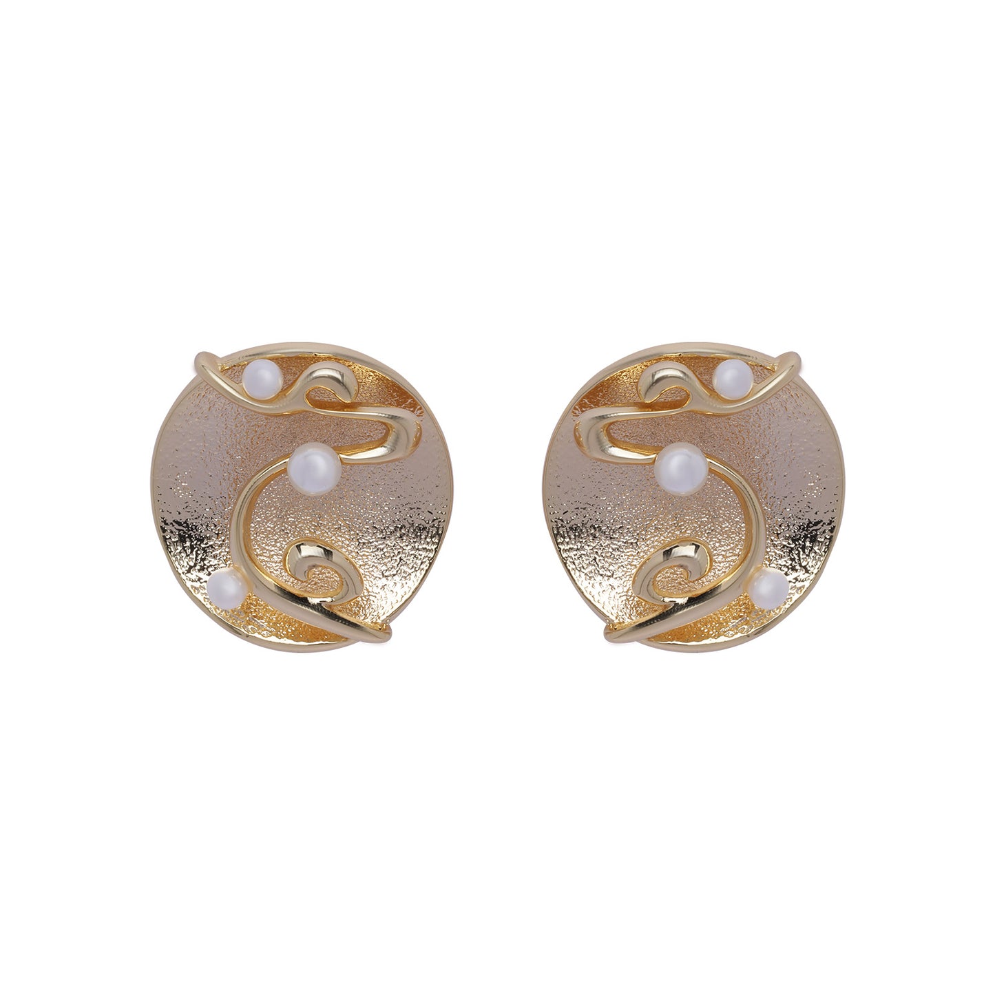 Bold Bloom 18K Gold Plated Earrings