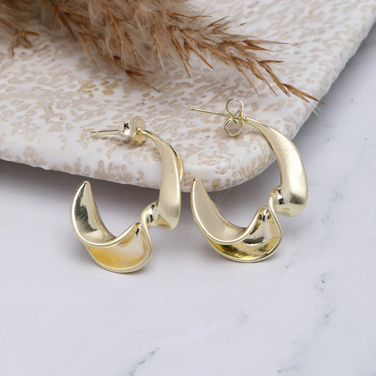 Gilded Edge 18K Gold Plated Earrings