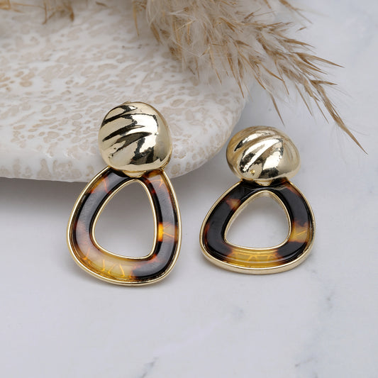 Drop Glam 18k Gold Plated Earrings