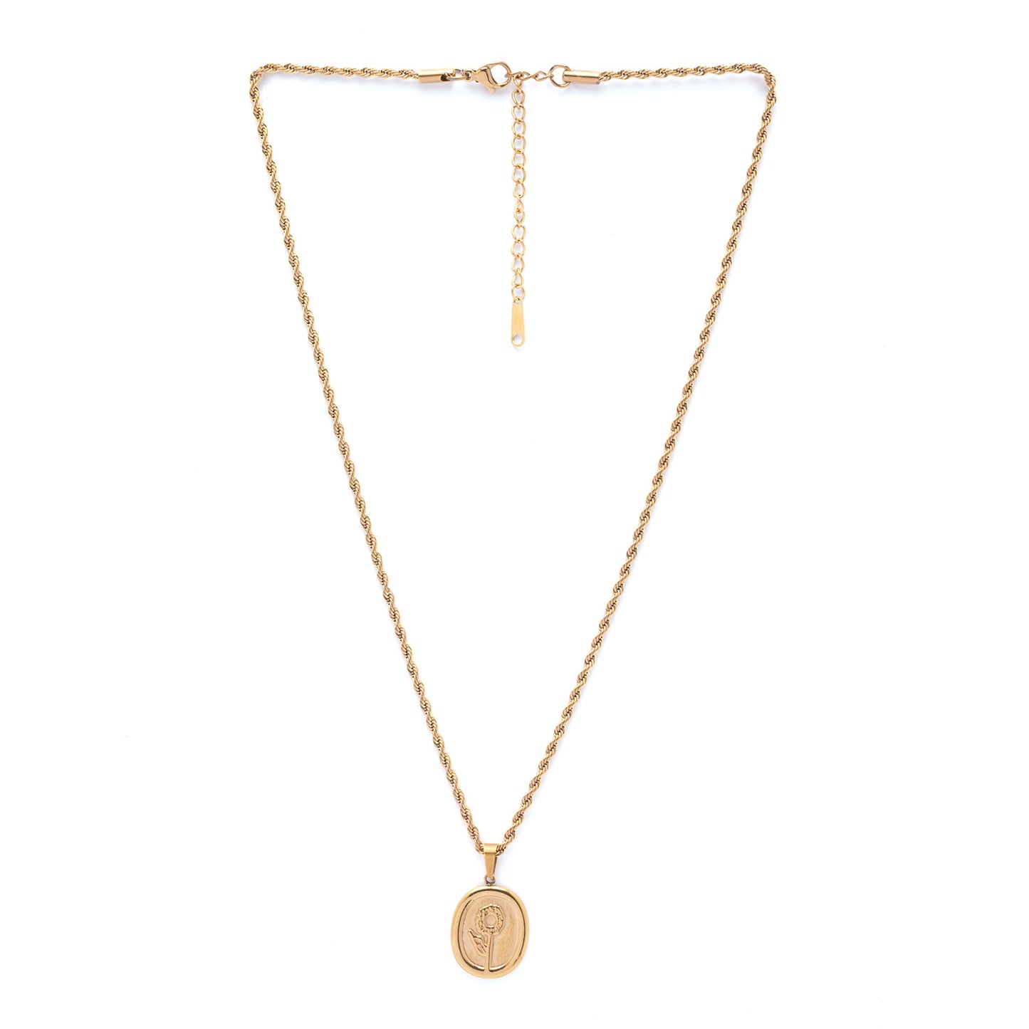 Vintage Sunflower 18k Gold-Plated Necklace