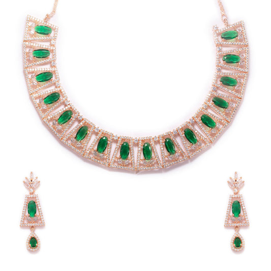 Elegant Fusion Necklace (Green)