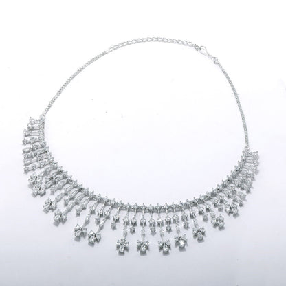 Gleaming Glamour Necklace (Rodium)
