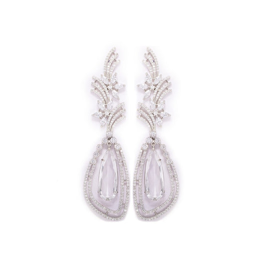 Feathered Flight Earrings (White)