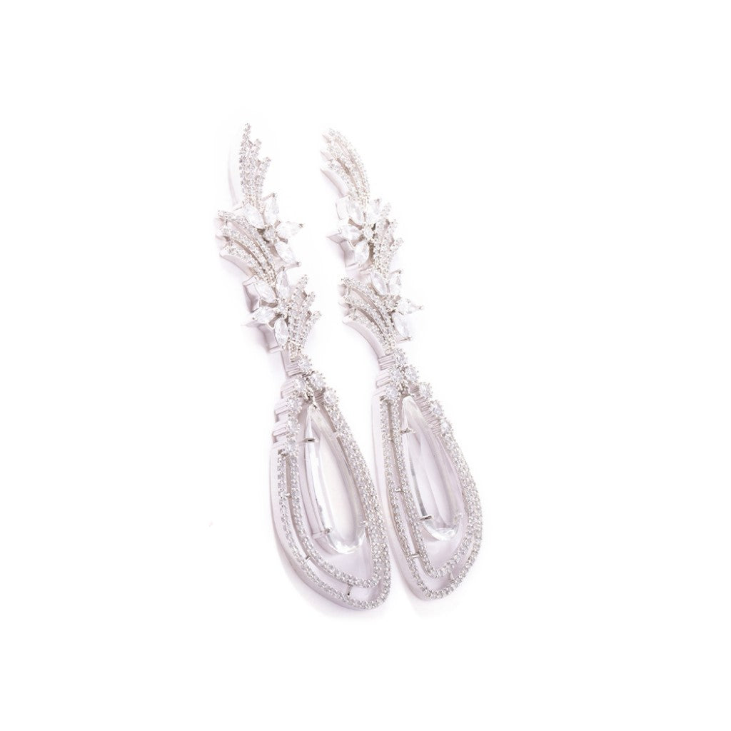 Feathered Flight Earrings (White)