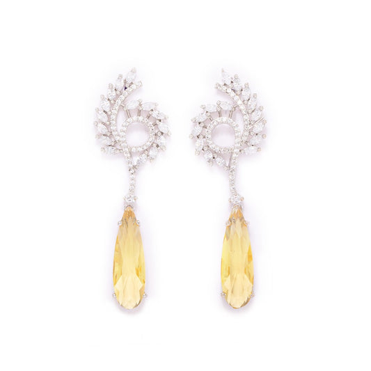 Swirl Sophistication Earrings (Yellow)
