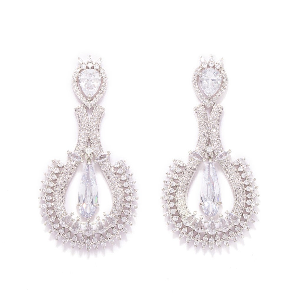 Mystic Moonlight Earrings (Rhodium)
