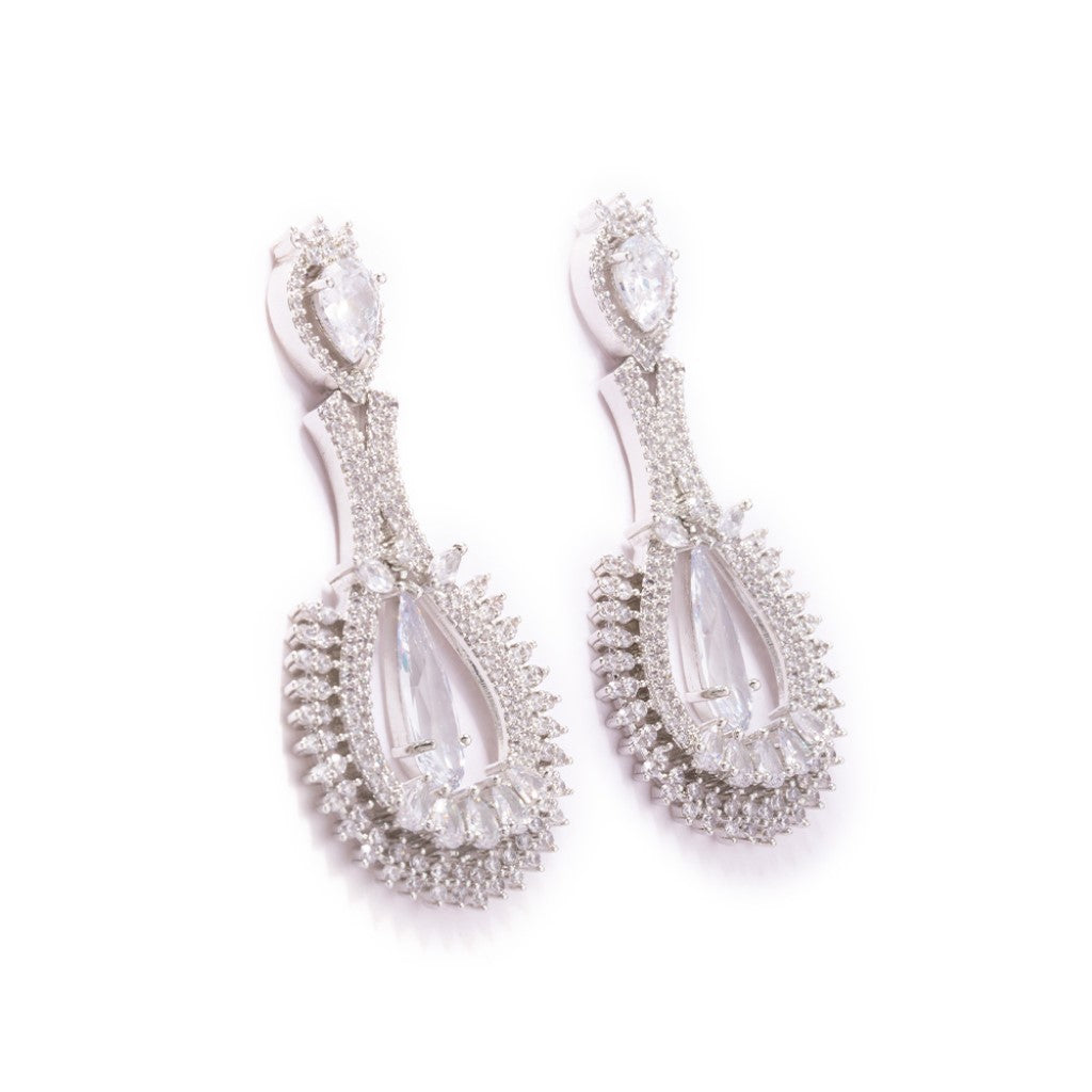 Mystic Moonlight Earrings (Rhodium)