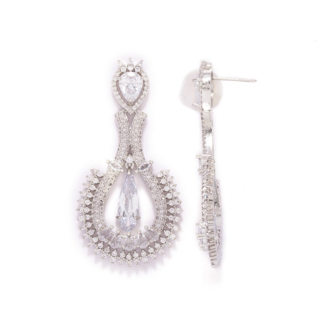 Mystic Moonlight Earrings (Rhodium)