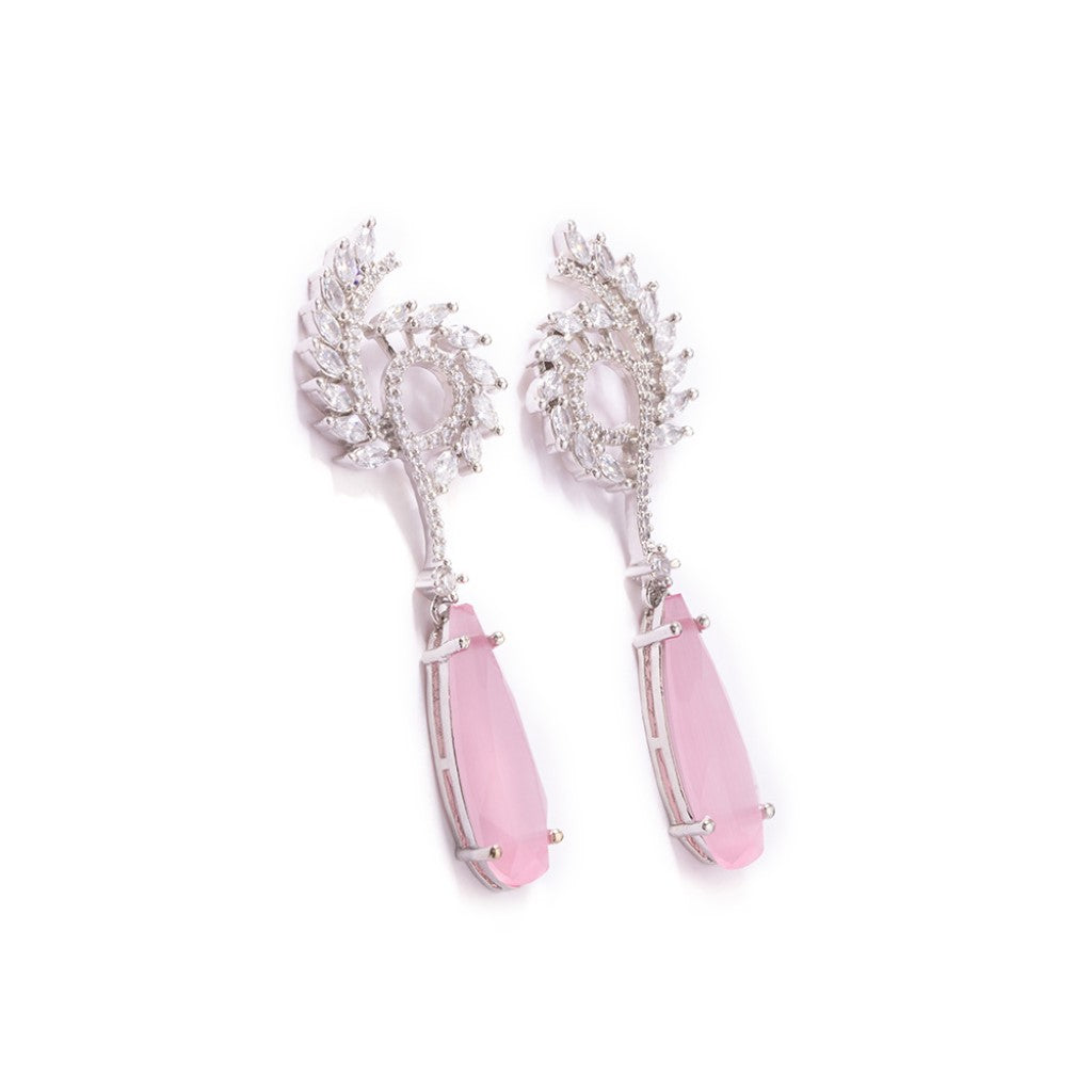 Swirl Sophistication Earrings (Pink)