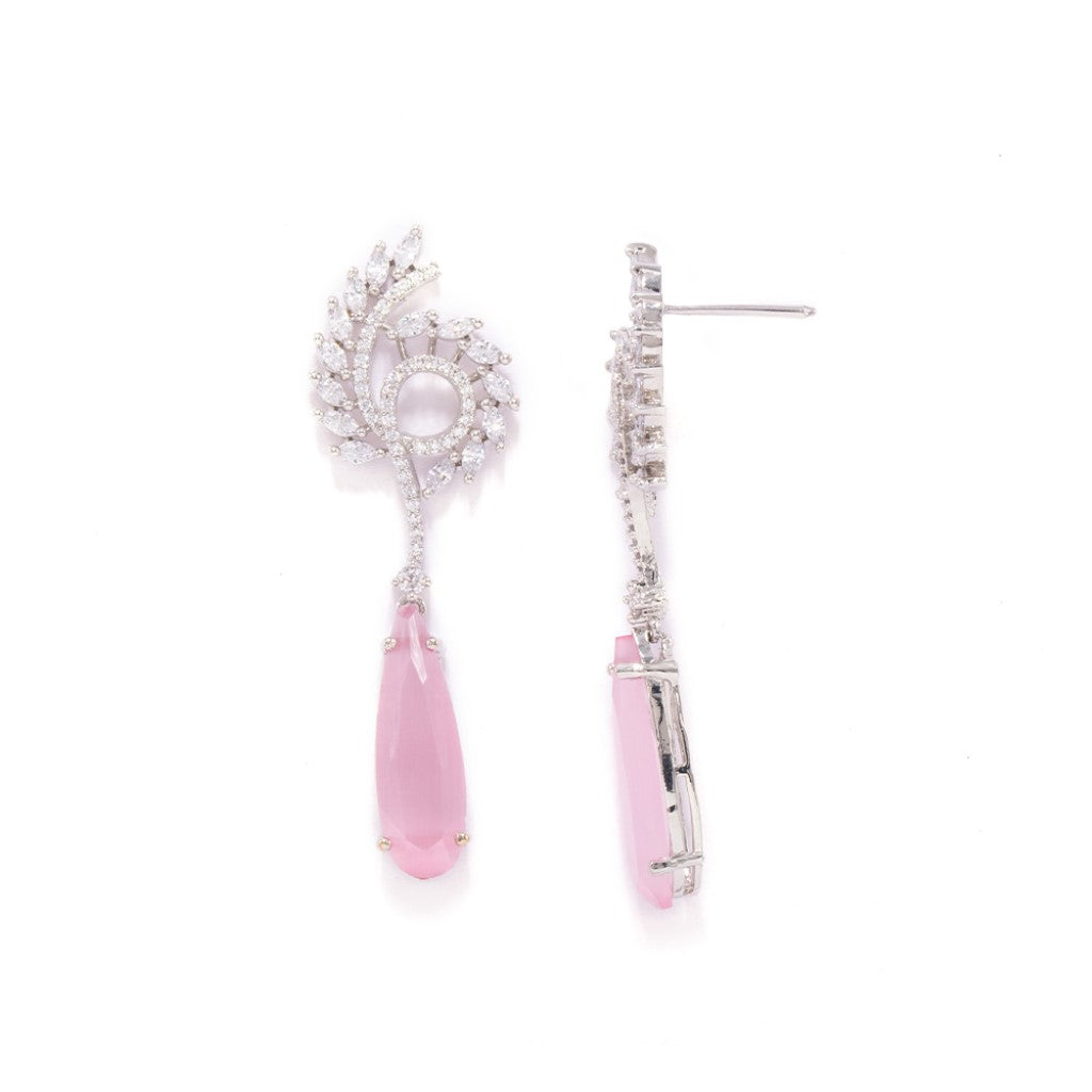 Swirl Sophistication Earrings (Pink)