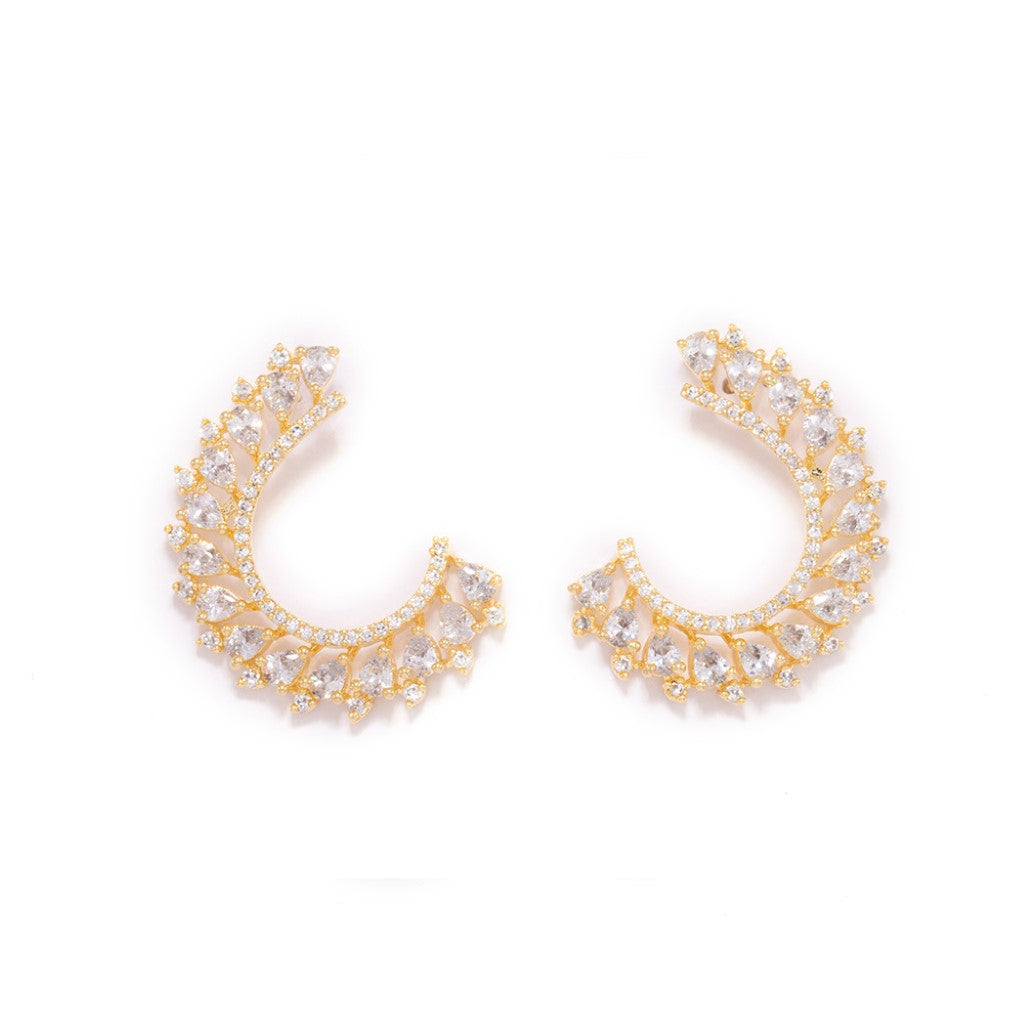 Chic Charisma Hoop Earrings (Gold)