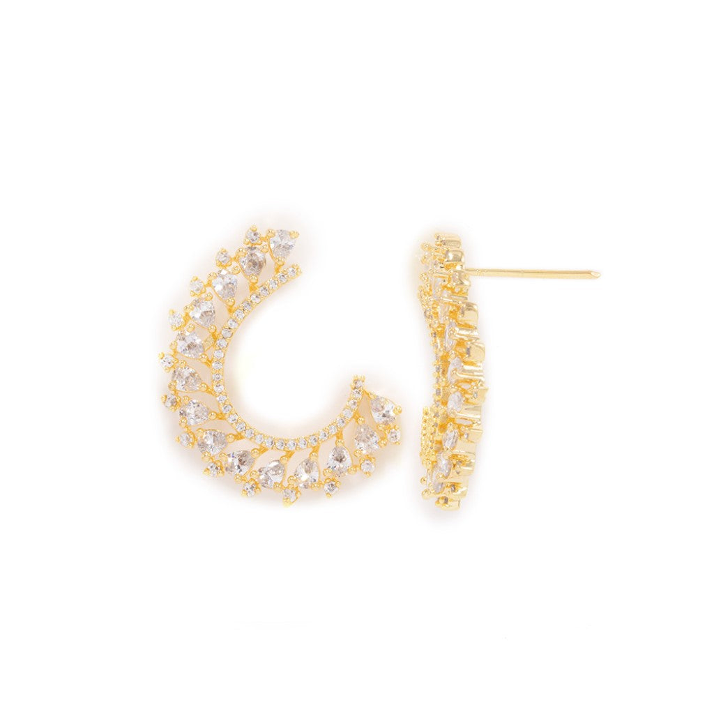 Chic Charisma Hoop Earrings (Gold)