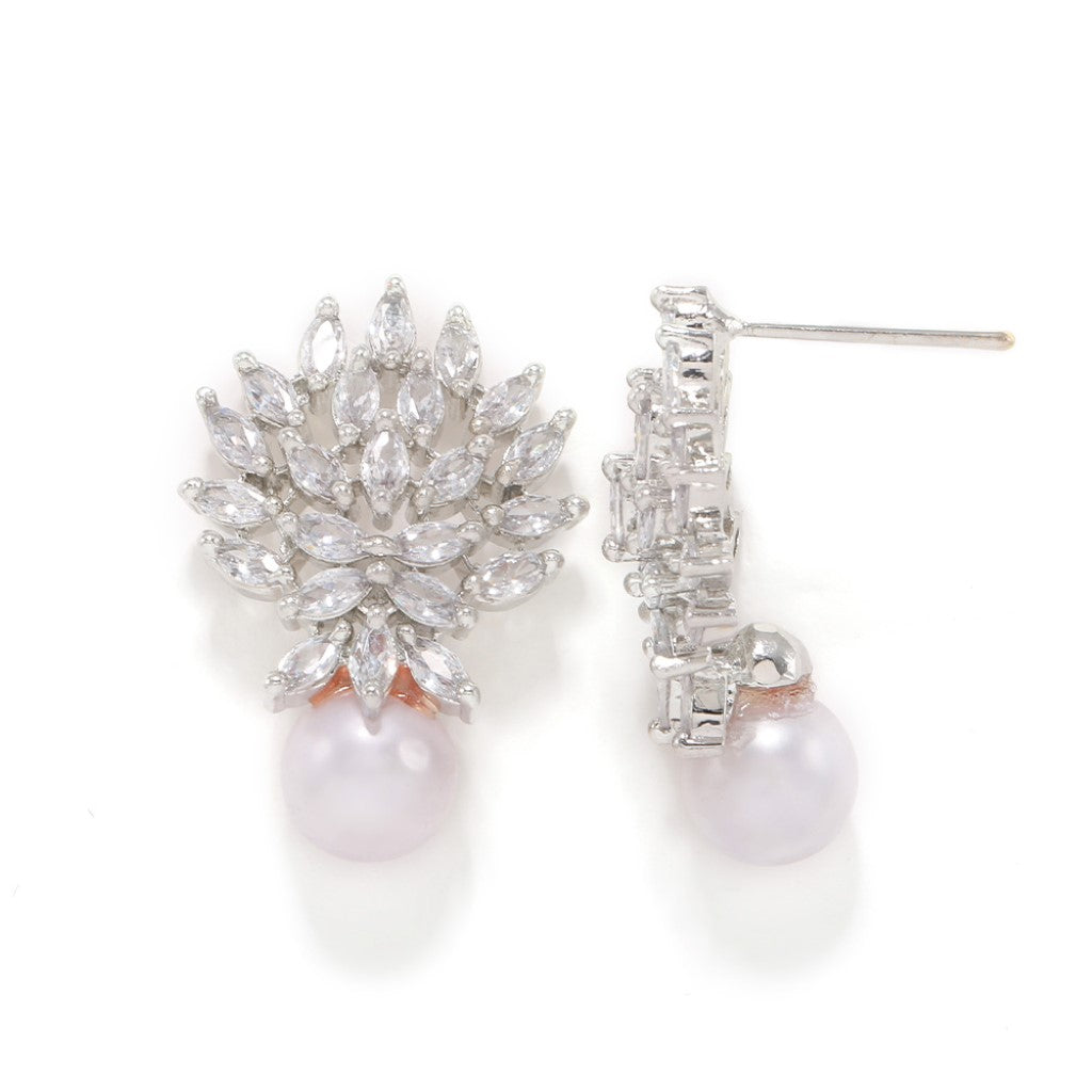 Eccentric Elegance Earrings (Rodium)