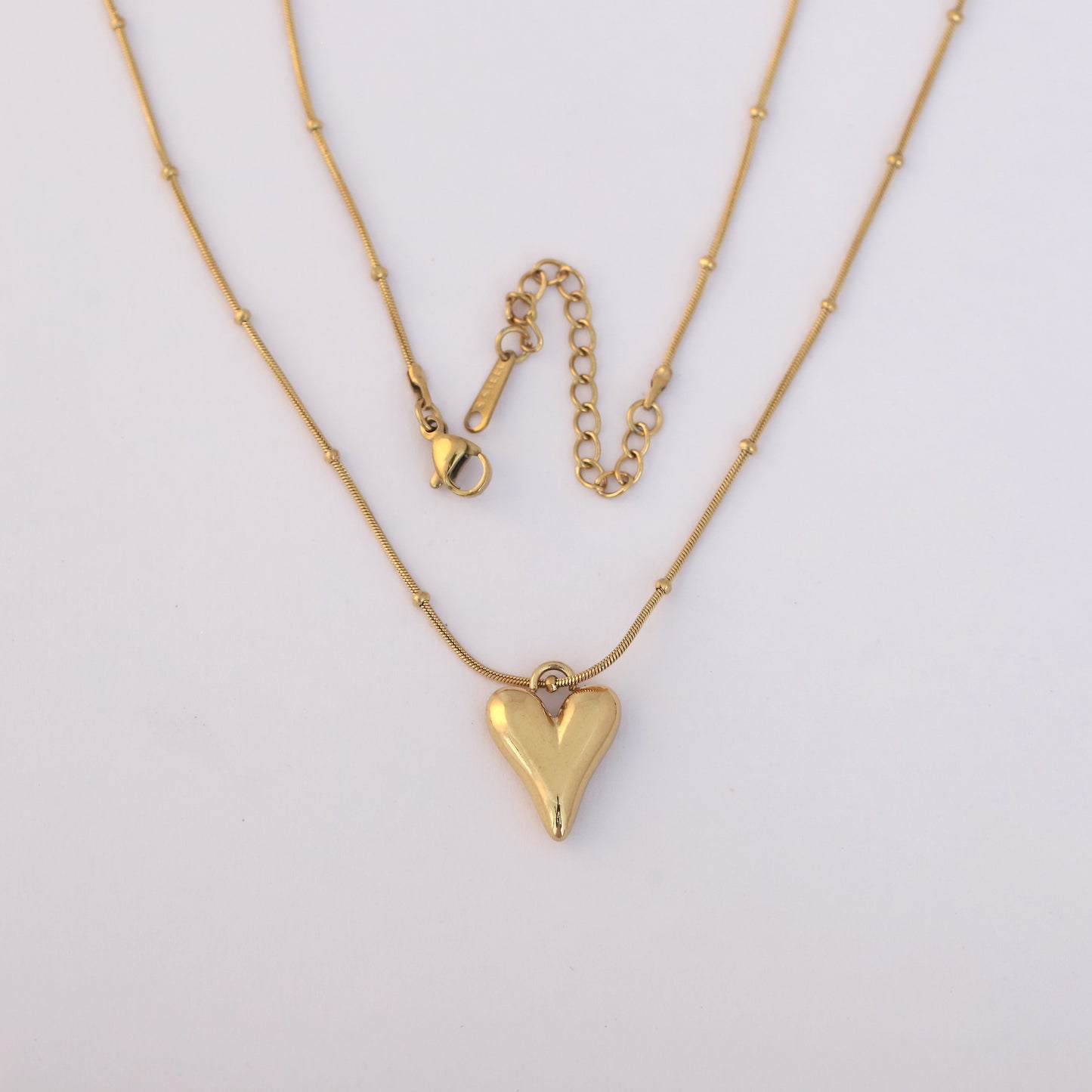 Golden Heartbeat 18K gold pvd Pendant