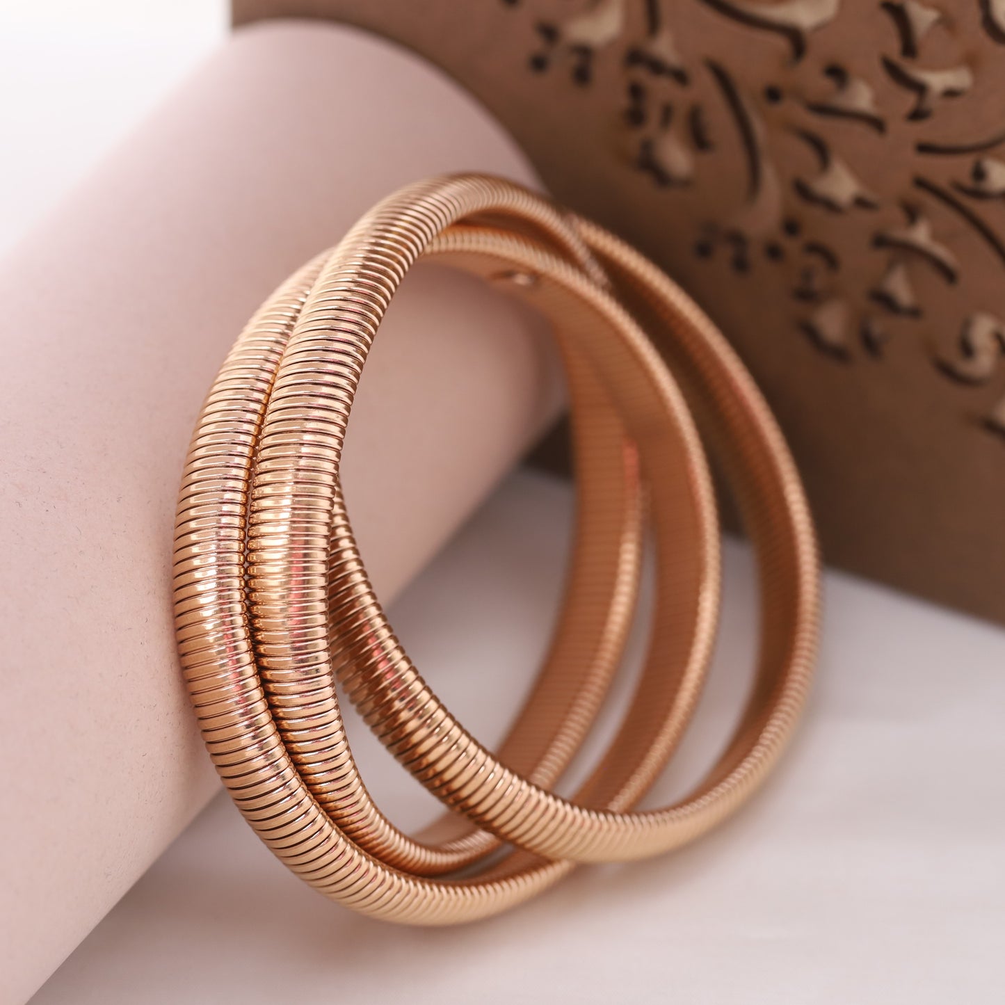 Rose Gold Spiral Bracelet