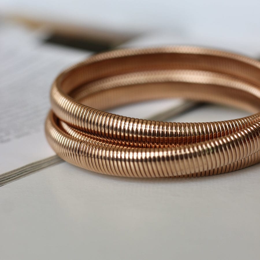 Rose Gold Spiral Bracelet