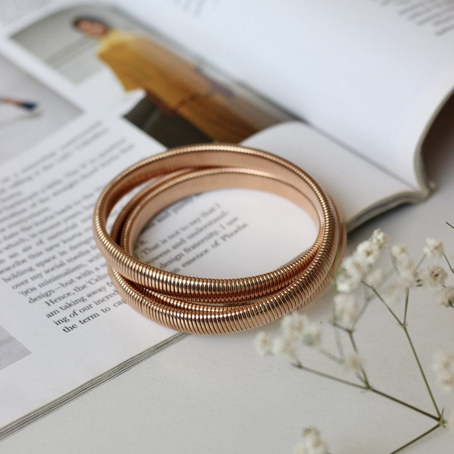 Rose Gold Spiral Bracelet