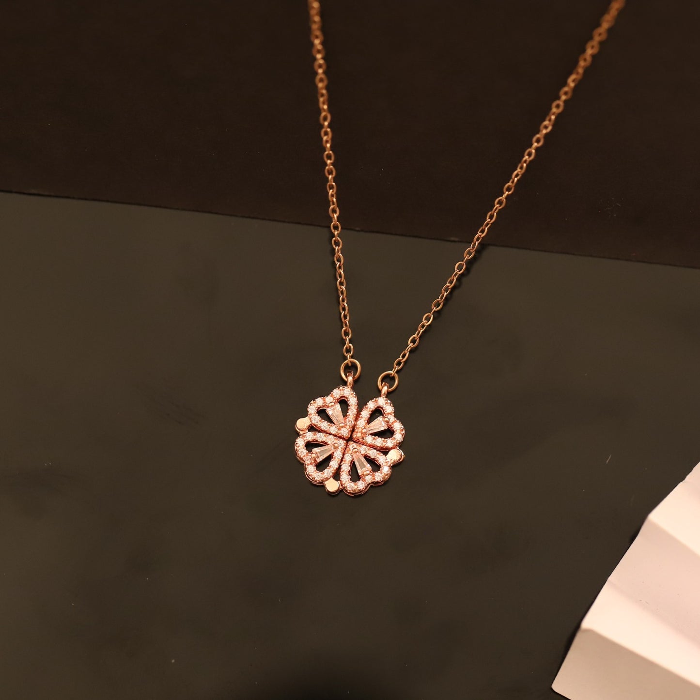 Rose Gold Shimmer Convertible Necklace