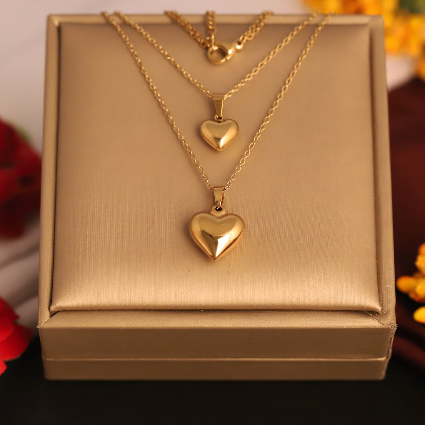 Heartfelt Connection 18K Gold PVD Necklace