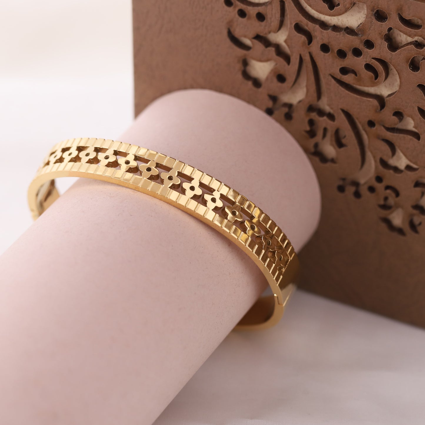Modern Link 18K Gold PVD Bracelet
