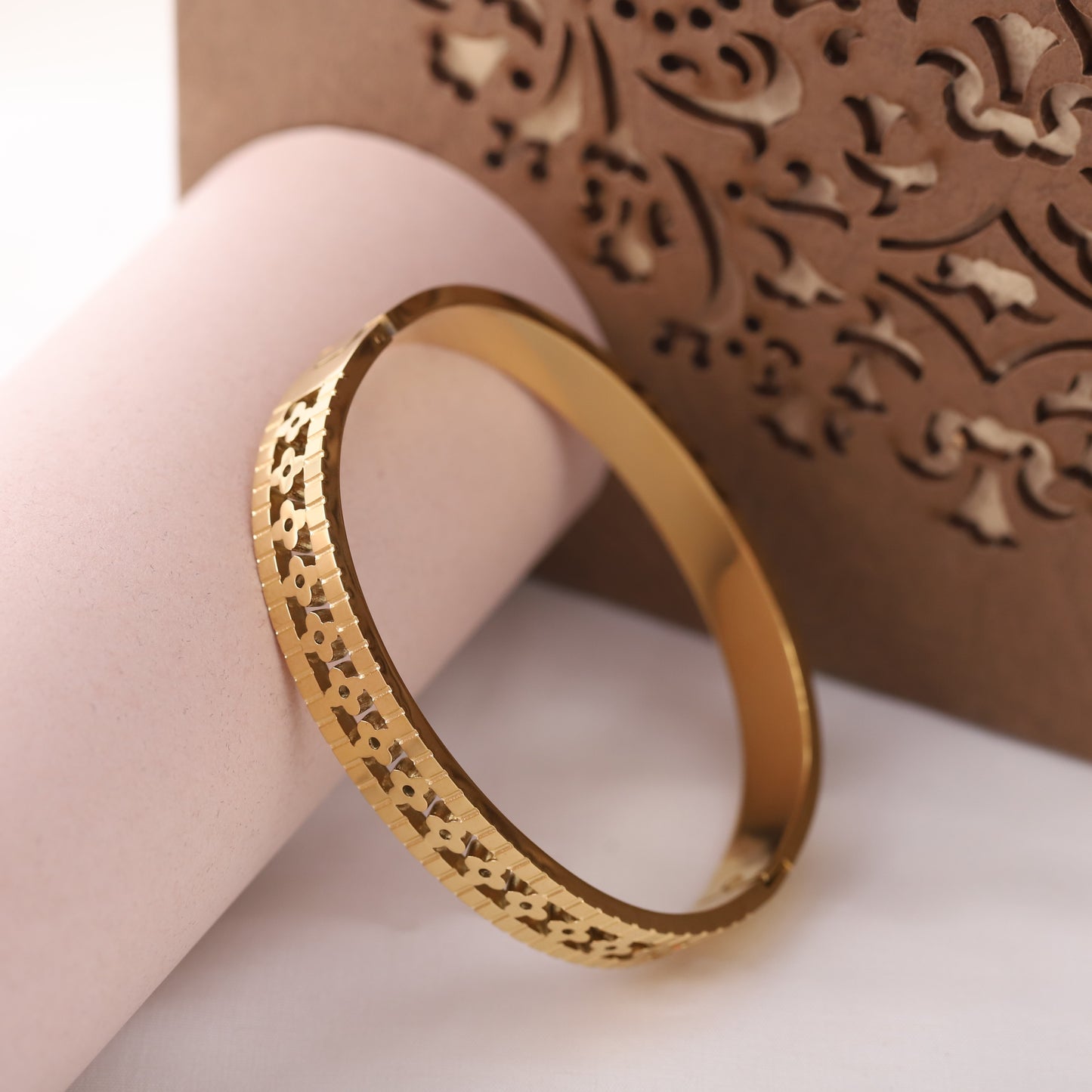 Modern Link 18K Gold PVD Bracelet