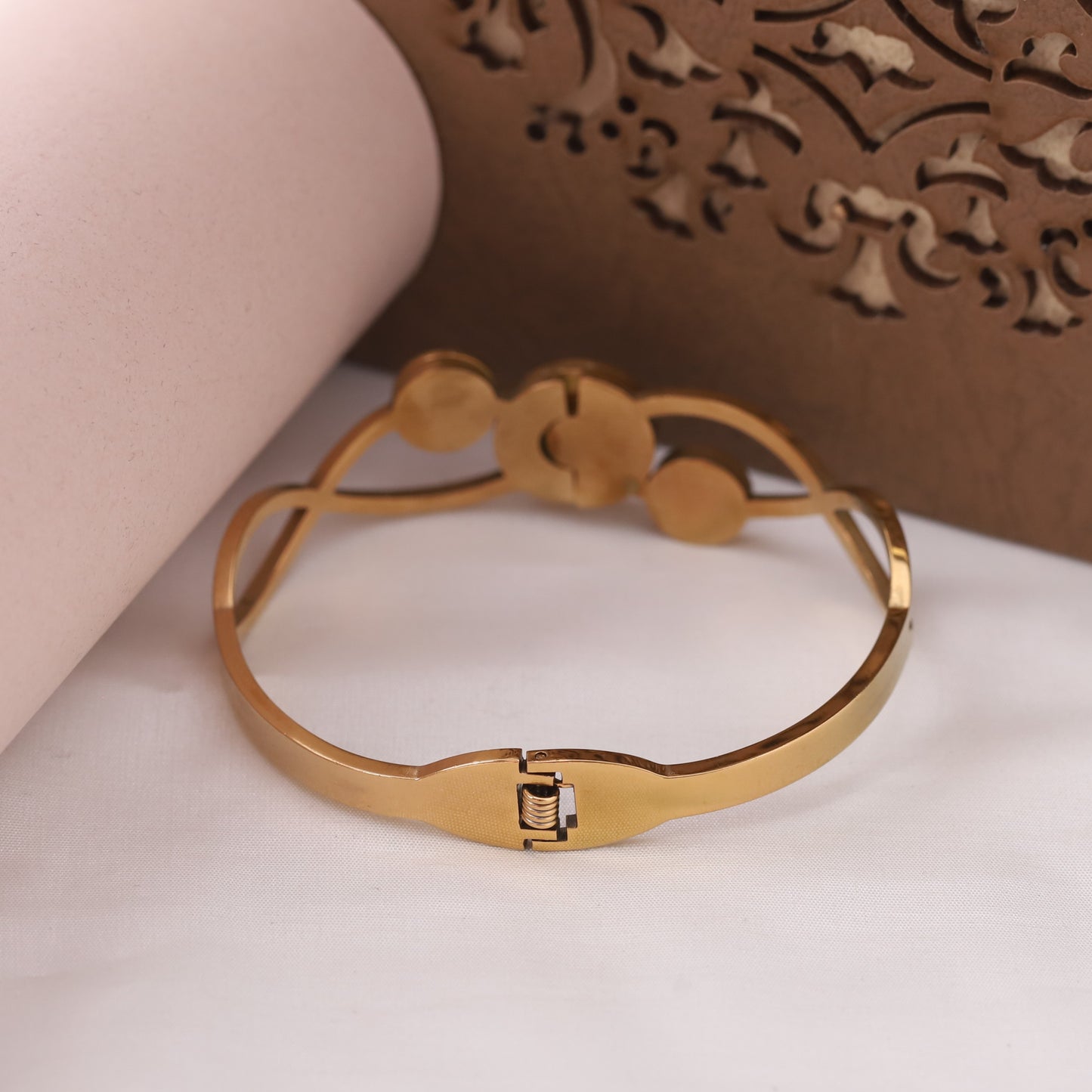 Roman Elegance 18K Gold PVD Bracelet