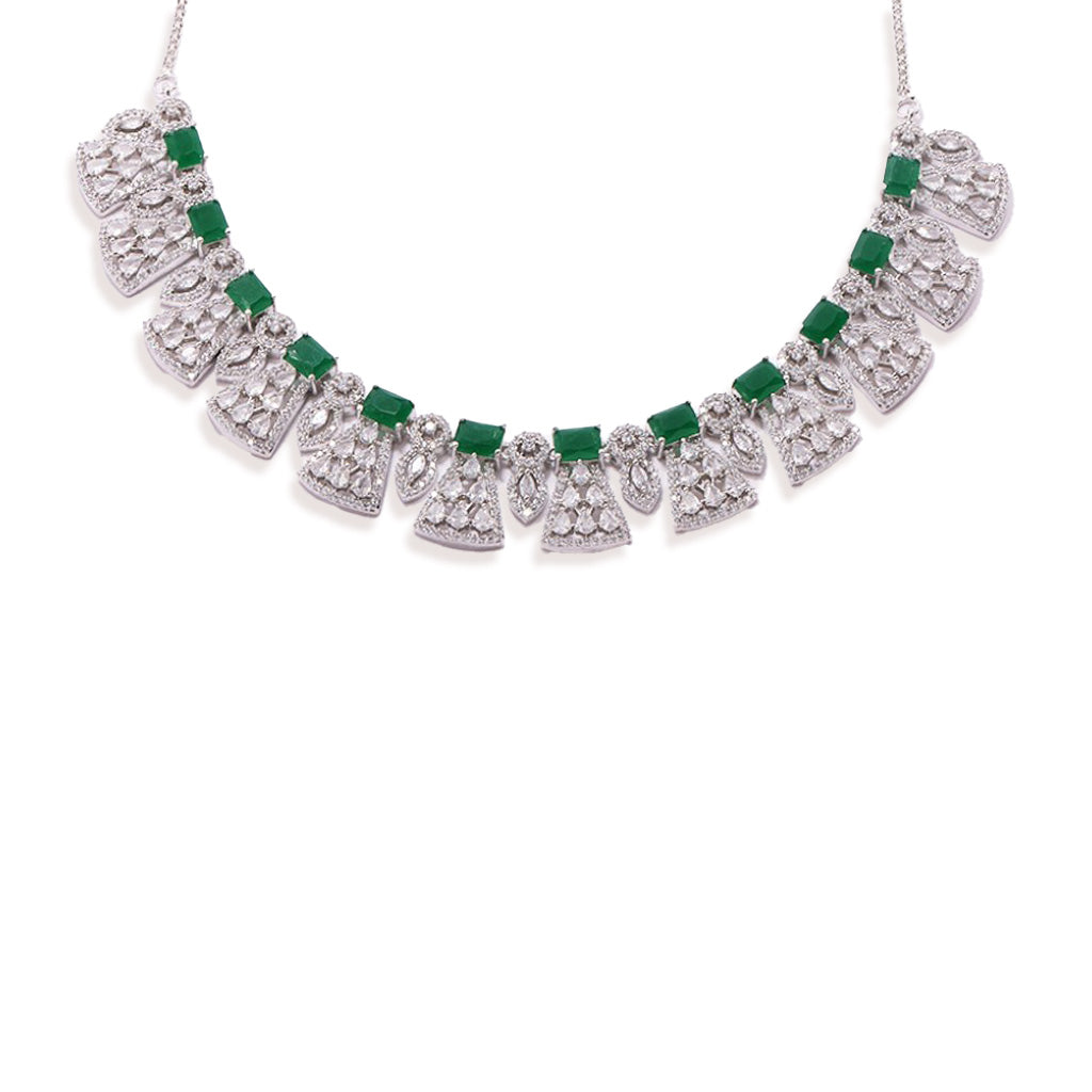 Modern Heritage Necklace Set of Green Color.