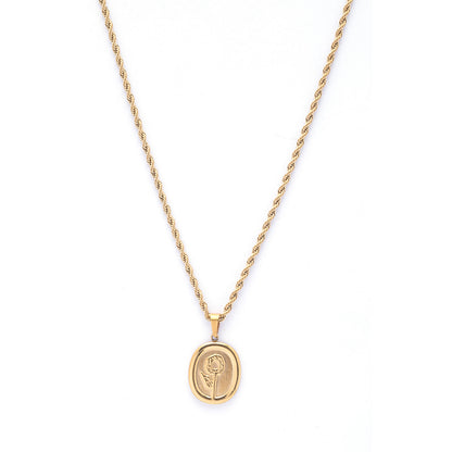 Vintage Sunflower 18k Gold-Plated Necklace