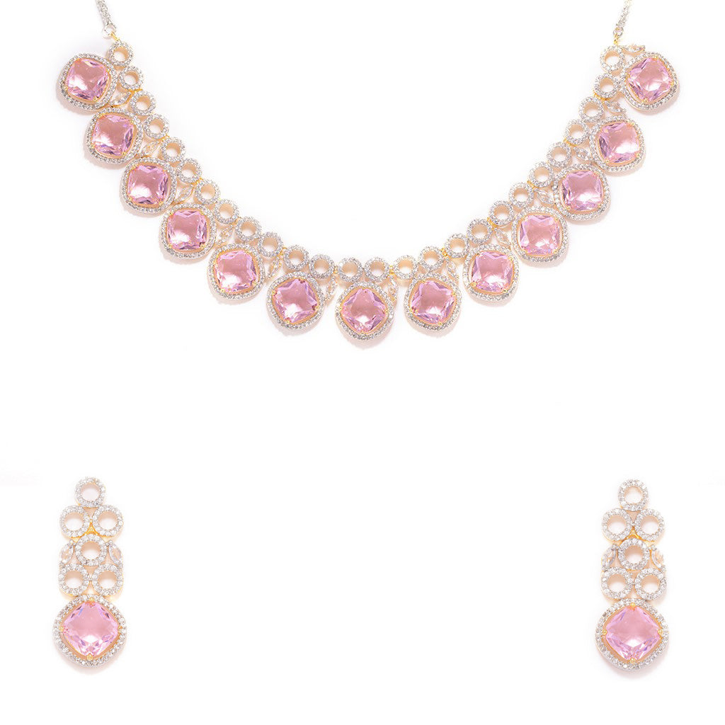 Modern Heritage Necklace (Pink)