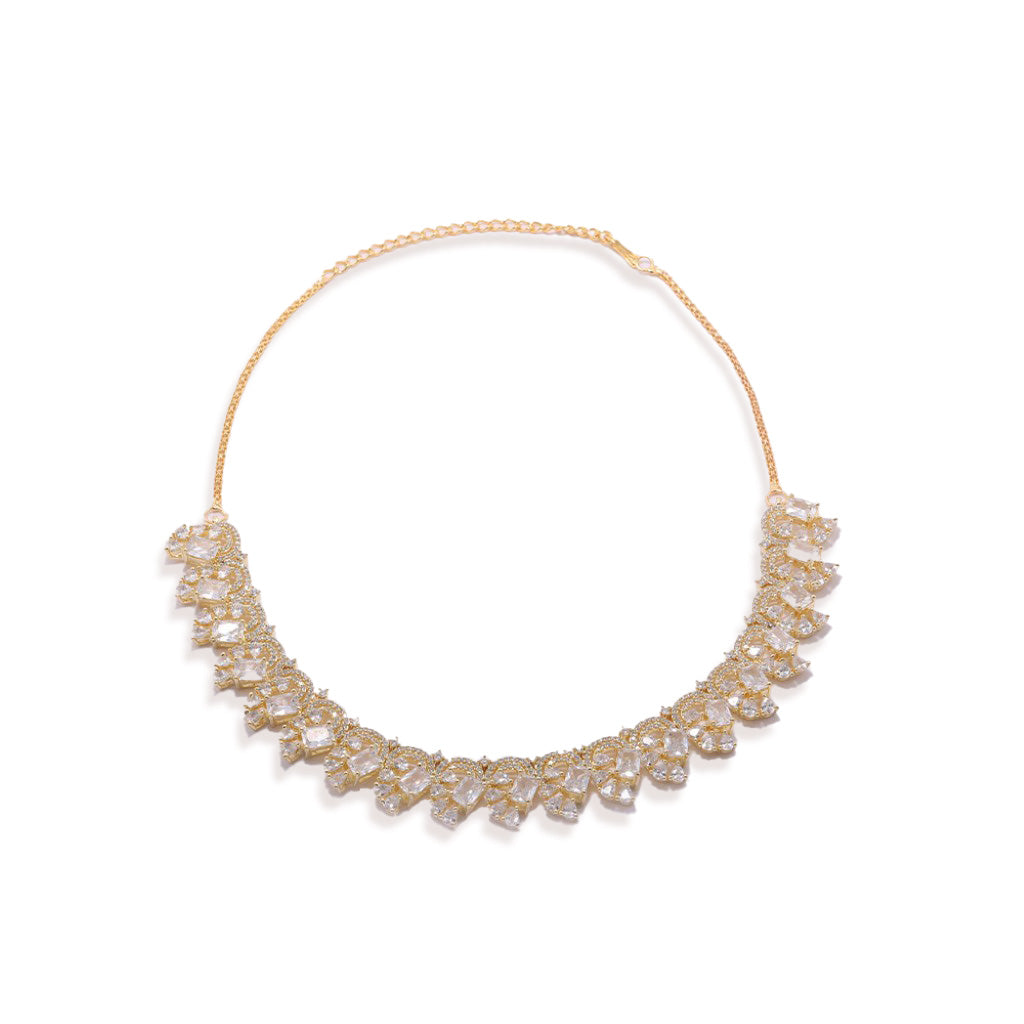 Infinite Swirl Radiance Necklace (Gold)