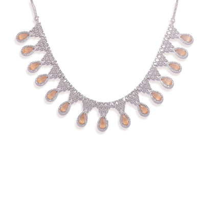 Glowing Droplet Necklace (Peach)