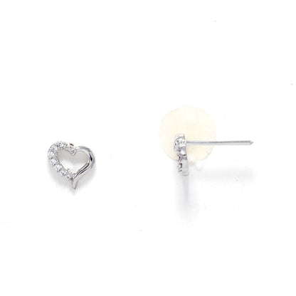 Forever Yours (Rodium) Earrings of Heart Shape.