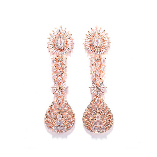 Regal Rhapsody Earrings (Rose Gold)