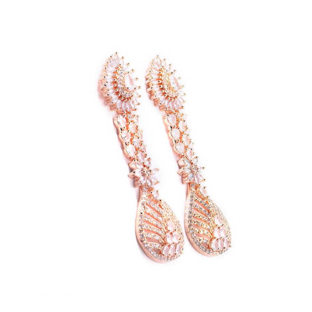 Regal Rhapsody Earrings (Rose Gold)