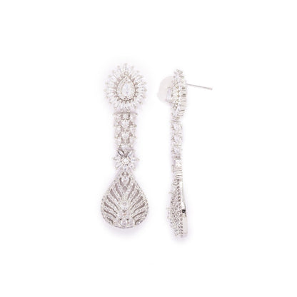 Regal Rhapsody Earrings (Rodium)