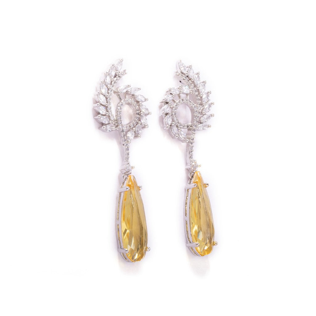 Swirl Sophistication Earrings (Yellow)