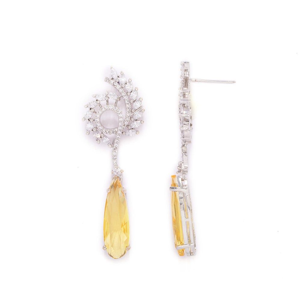 Swirl Sophistication Earrings (Yellow)