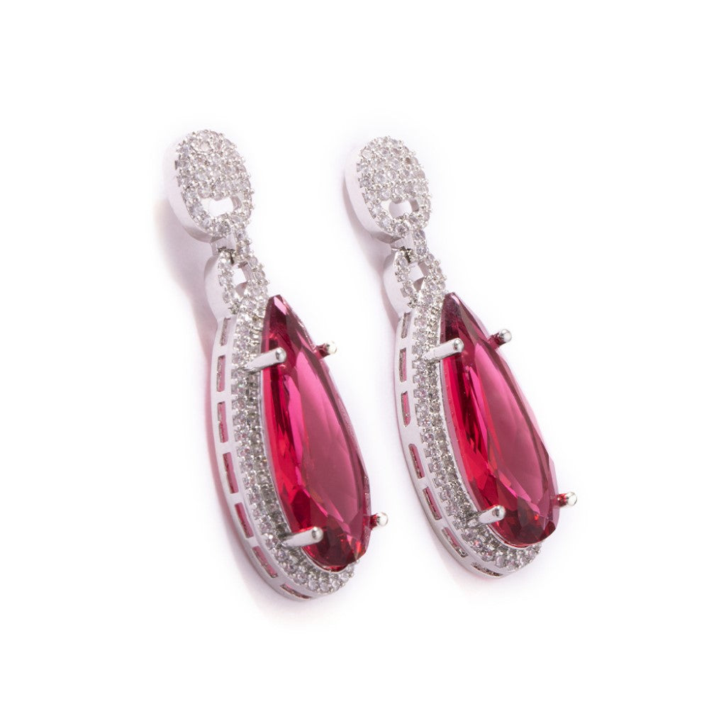 Dreamy Drops Earrings (Red)