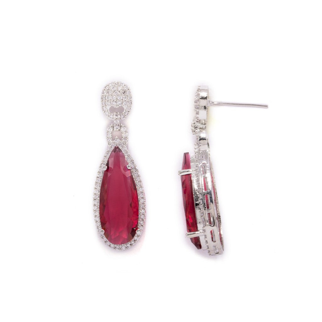 Dreamy Drops Earrings (Red)