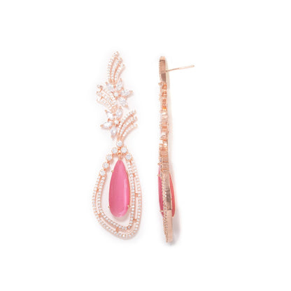 Feathered Flight Earrings (Pink)