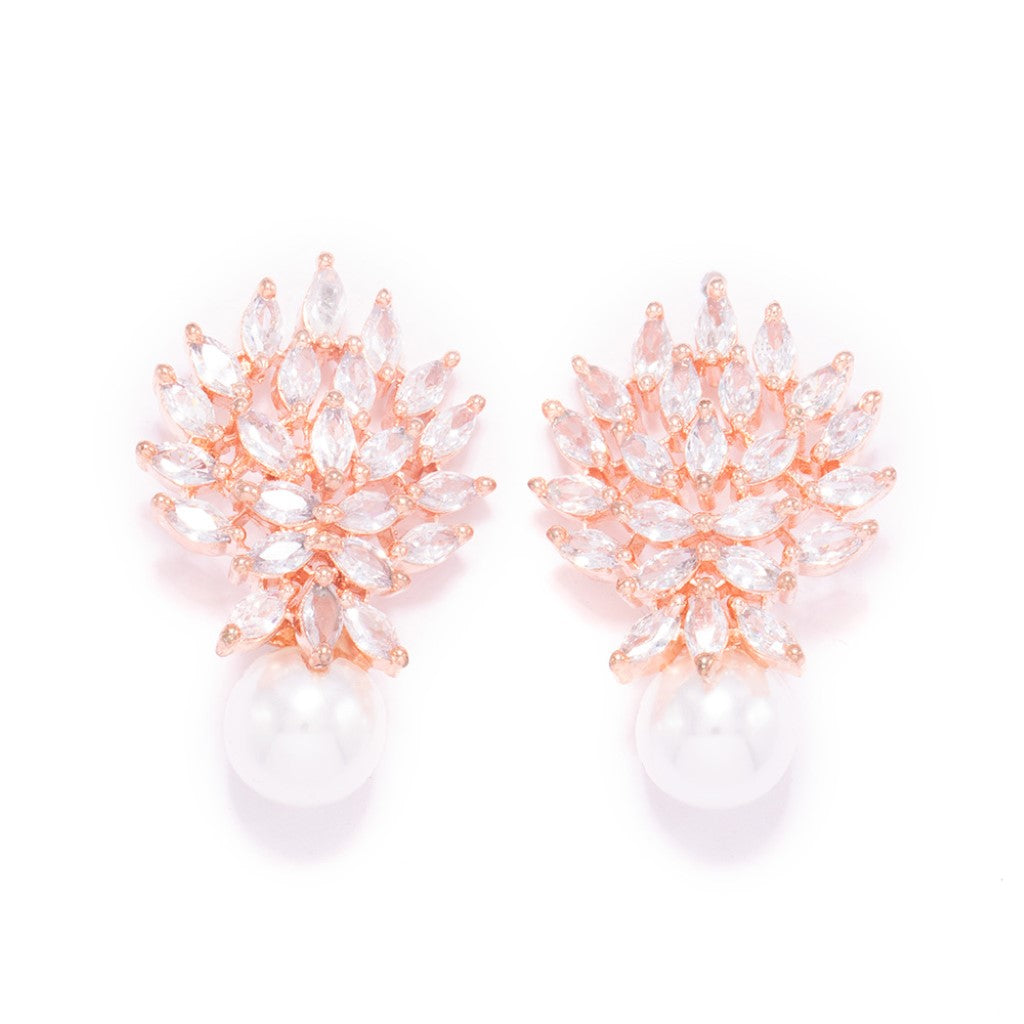 Eccentric Elegance Earrings (Rose Gold)