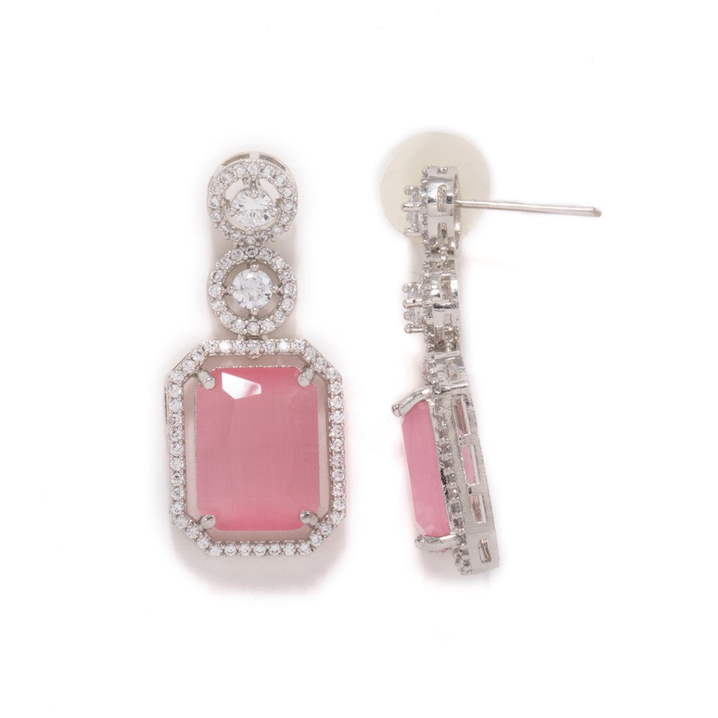 Lustrous Legacy Earrings (Pink)