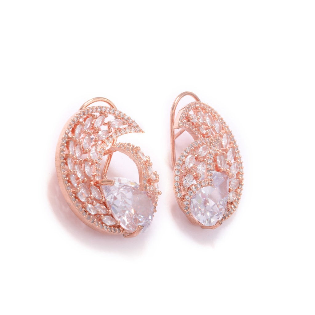 Timeless Twirl Earrings (Rose Gold)