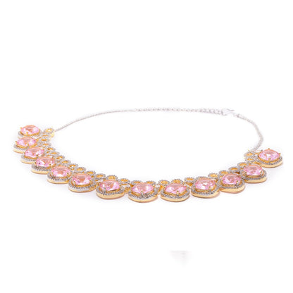 Modern Heritage Necklace (Pink)