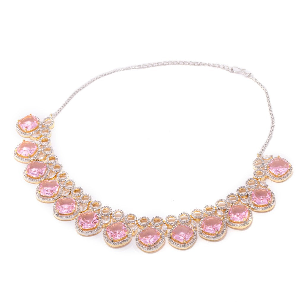 Modern Heritage Necklace (Pink)