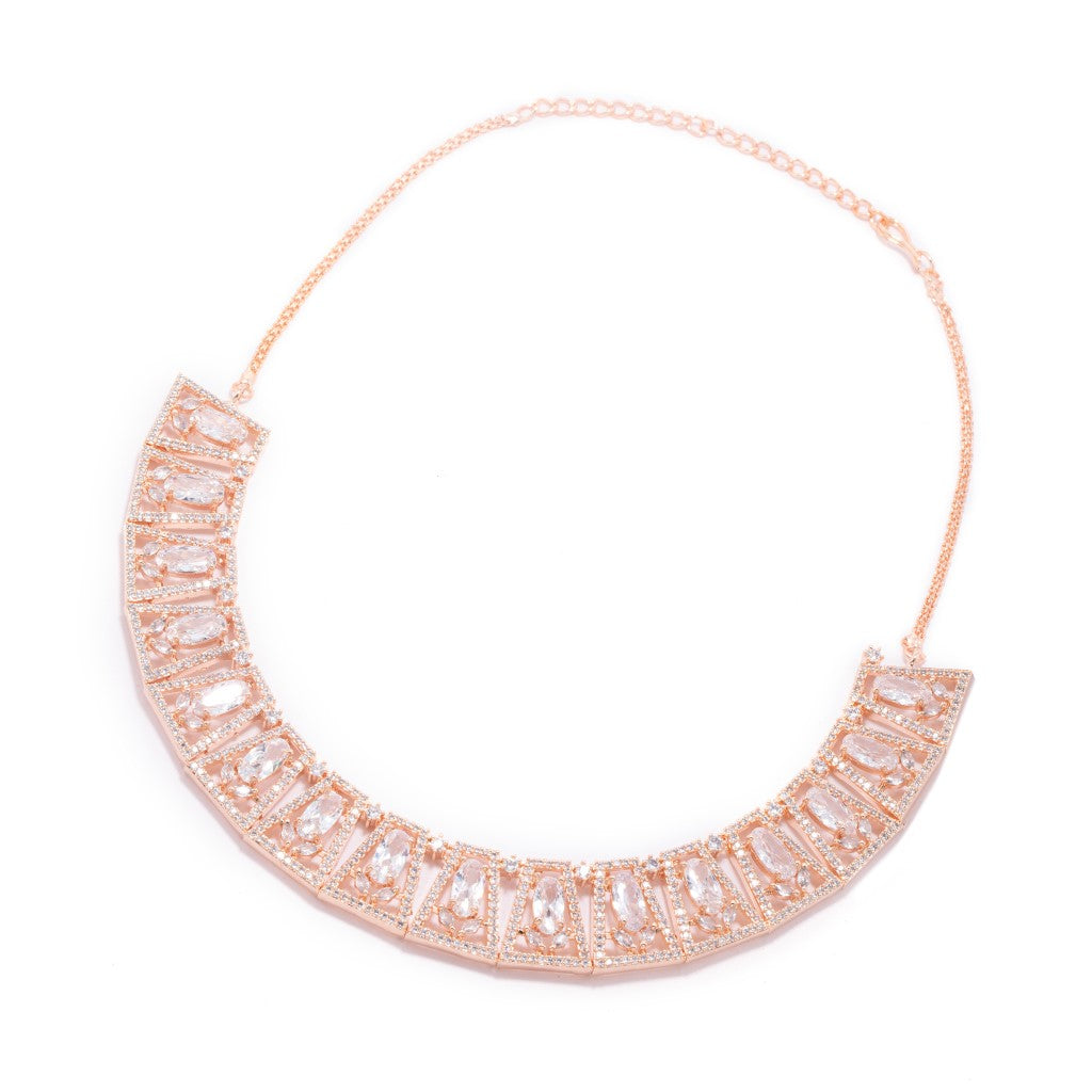 Elegant Fusion Necklace (White)